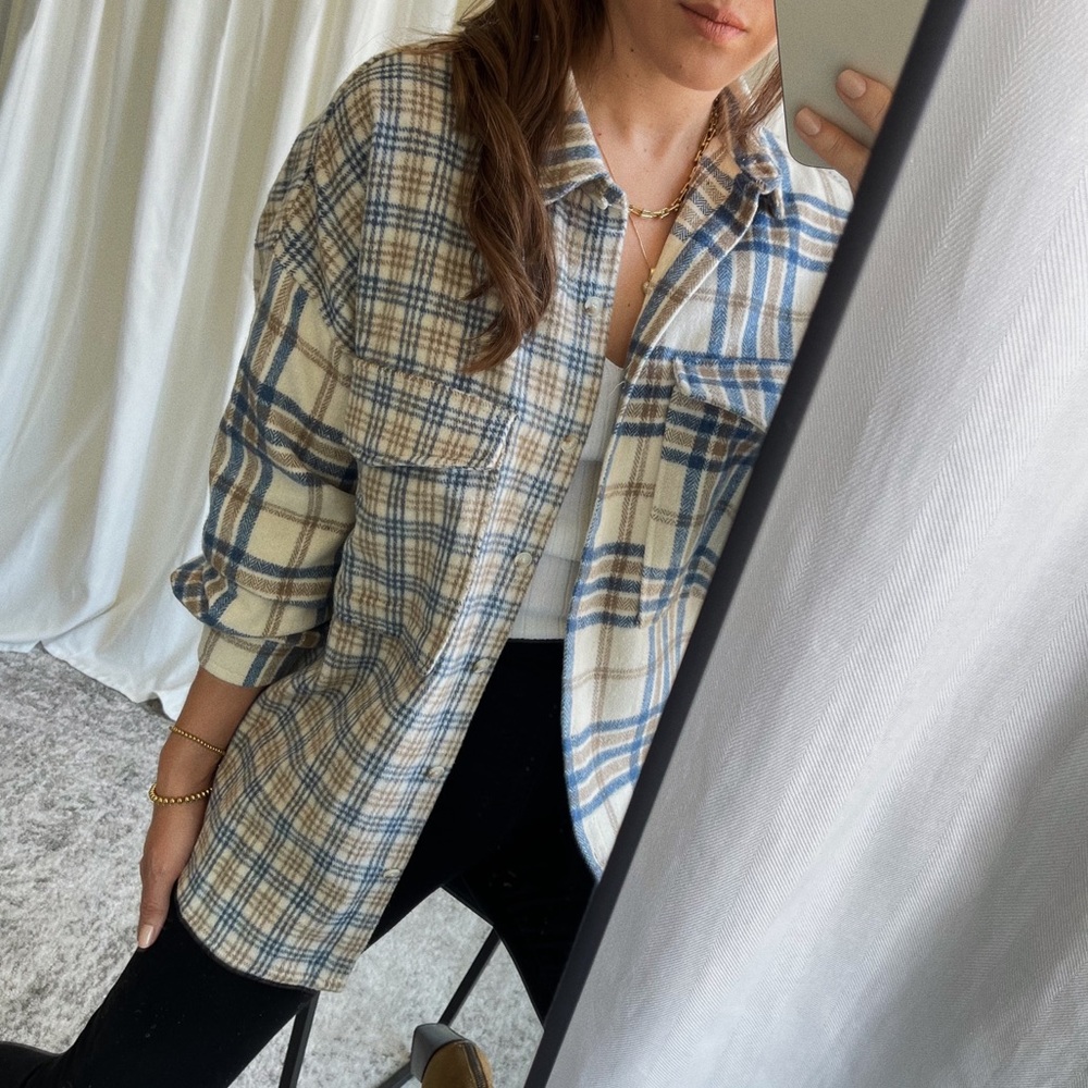 Plaid Button Down Shirt  — Multi - Picture 2 of 8
